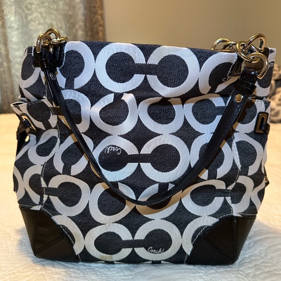 Coach Tote, lots of room. Used, some stains, see pictures - Picture 10 of 12